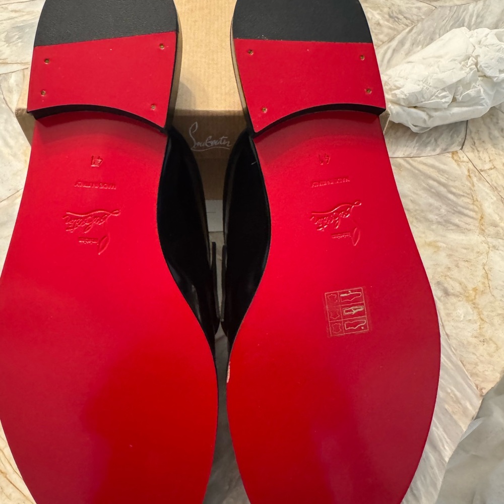Christian Louboutin Black and Red Oxfords with Signature Red Soles